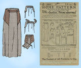 Ladies Home Journal 2958: 1920s Uncut Maternity Skirt 26 W Vintage Sewing Pattern