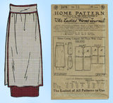 Ladies Home Journal 2978: 1920s Uncut Misses Skirt 30 W Vintage Sewing Pattern
