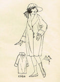 Ladies Home Journal 2986: 1920s Uncut Little Girls Coat Sz 12 VTG Sewing Pattern