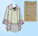 Ladies Home Journal 2987: 1920s Uncut Plus Size Blouse 40B Vintage Sewing Pattern