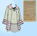Ladies Home Journal 2987: 1920s Uncut Plus Size Blouse 42B Vintage Sewing Pattern
