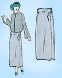 Ladies Home Journal 2988: 1920s Uncut Misses Skirt 26 W Vintage Sewing Pattern