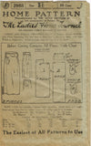Ladies Home Journal 2988: 1920s Uncut Misses Skirt 26 W Vintage Sewing Pattern