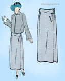 Ladies Home Journal 2988: 1920s Uncut Misses Skirt 26 W Vintage Sewing Pattern