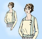 Ladies Home Journal 2989: 1920s Uncut Misses Blouse Vintage Sewing Pattern