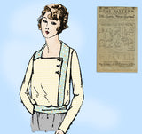 Ladies Home Journal 2989: 1920s Uncut Misses Blouse Vintage Sewing Pattern