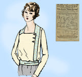 Ladies Home Journal 2989: 1920s Uncut Misses Blouse Vintage Sewing Pattern