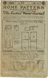 Ladies Home Journal 2990: 1920s Uncut Misses Skirt 30 W Vintage Sewing Pattern