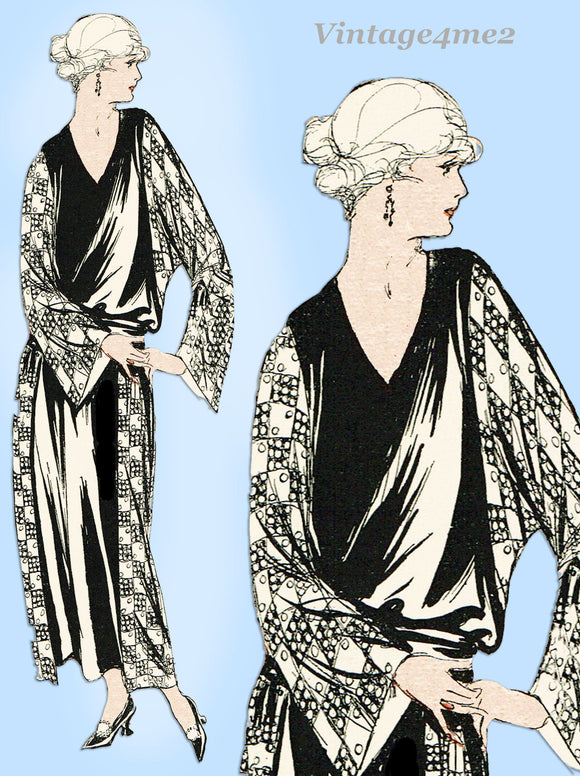 Ladies Home Journal 3005: 1920s Uncut Dinner Dress Sz 40B Vintage Sewing Pattern