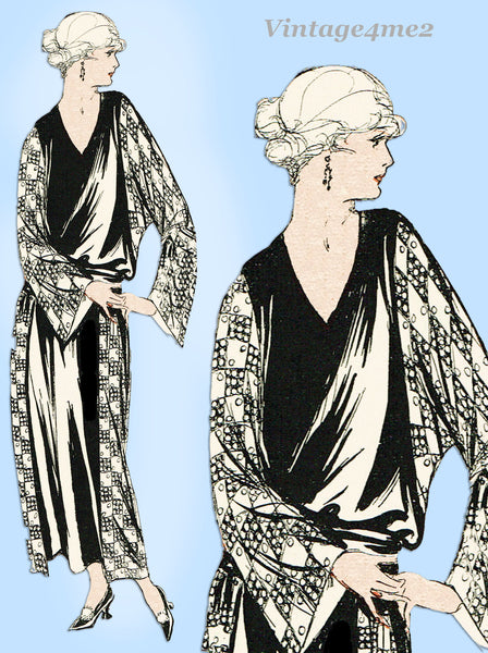 Ladies Home Journal 3005: 1920s Uncut Dinner Dress Sz 40B Vintage Sewing Pattern