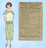 Ladies Home Journal 3012: 1920s Uncut Fancy Skirt Sz 25 W Vintage Sewing Pattern