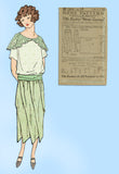 Ladies Home Journal 3012: 1920s Uncut Fancy Skirt Sz 25 W Vintage Sewing Pattern