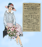 Ladies Home Journal 3017: 1920s Uncut Misses Blouse Sz 34 B Vintage Sewing Pattern