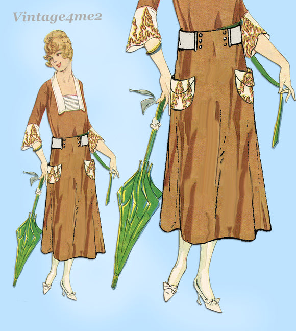 Ladies Home Journal 3022: 1920s Uncut Misses Skirt 26 W Vintage Sewing Pattern