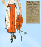 Ladies Home Journal 3030: 1920s Uncut Misses Skirt 28 W Vintage Sewing Pattern