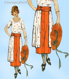 Ladies Home Journal 3030: 1920s Uncut Misses Skirt 28 W Vintage Sewing Pattern
