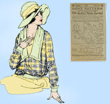 Ladies Home Journal 3032: 1920s Uncut Misses Blouse Sz 34 B Vintage Sewing Pattern