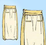 Ladies Home Journal 3056: 1920s Uncut Misses Skirt 28 W Vintage Sewing Pattern