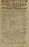 Ladies Home Journal 3065: 1920s Uncut Misses Day Dress Vintage Sewing Pattern 44B