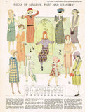 Ladies Home Journal 3081: 1920s Uncut Day Dress Size 34 B Vintage Sewing Pattern