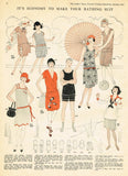 Ladies Home Journal 3082: 1920s Rare Uncut Bathing Suit 36 B VTG Sewing Pattern