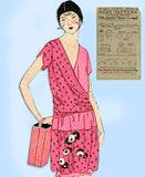 Ladies Home Journal 3086: 1920s Rare Uncut Bathing Cap & Bag VTG Sewing Pattern