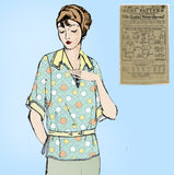 Ladies Home Journal 3087: 1920s Uncut Misses Blouse 36B Vintage Sewing Pattern