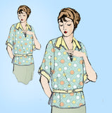 Ladies Home Journal 3087: 1920s Uncut Misses Blouse 36B Vintage Sewing Pattern