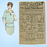 Ladies Home Journal 3087: 1920s Uncut Misses Blouse 36B Vintage Sewing Pattern