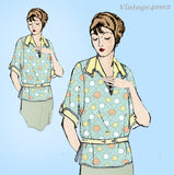 Ladies Home Journal 3087: 1920s Uncut Misses Blouse 36B Vintage Sewing Pattern