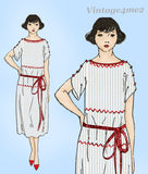 Ladies Home Journal 3111: 1920s Uncut Misses Dress Sz 32B Vintage Sewing Pattern