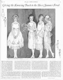 Ladies Home Journal 3113: 1920s Uncut Misses Party Dress 34 B VTG Sewing Pattern