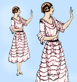 Ladies Home Journal 3156: 1920s Uncut Misses Dress Sz 36B Vintage Sewing Pattern