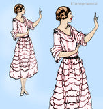 Ladies Home Journal 3156: 1920s Uncut Misses Dress Sz 36B Vintage Sewing Pattern