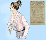 Ladies Home Journal 3190: 1920s Uncut Misses Blouse 38B Vintage Sewing Pattern