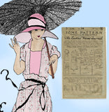 Ladies Home Journal 3195: 1920s Uncut Misses Dress 36 B Vintage Sewing Pattern