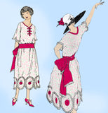 Ladies Home Journal 3199: 1920s Uncut Misses Dress 38 B Vintage Sewing Pattern
