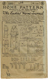 Ladies Home Journal 3203: 1920s Uncut Misses Dress Sz 36B Vintage Sewing Pattern