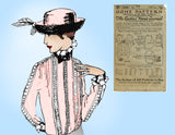 Ladies Home Journal 3209: 1920s Uncut Misses Blouse 34B Vintage Sewing Pattern