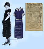 Ladies Home Journal 3219: 1920s Uncut Misses Dress Sz 38B Vintage Sewing Pattern