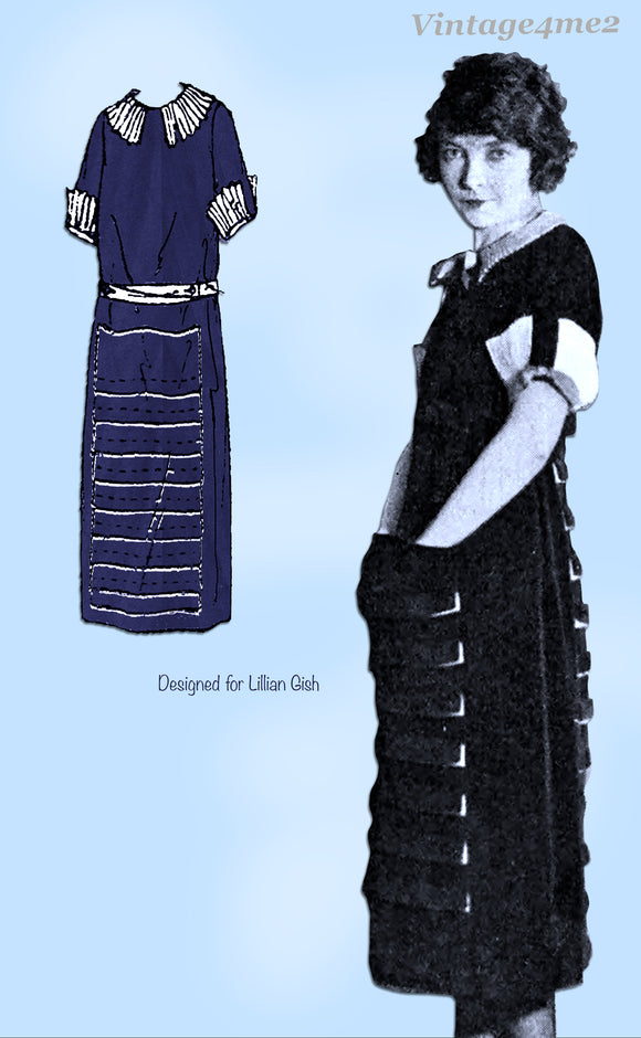 Ladies Home Journal 3219: 1920s Uncut Misses Dress Sz 38B Vintage Sewing Pattern