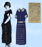 Ladies Home Journal 3219: 1920s Uncut Misses Dress Sz 38B Vintage Sewing Pattern