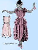 Ladies Home Journal 3220: 1920s Uncut Evening Dress 35 B Vintage Sewing Pattern