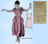 Ladies Home Journal 3220: 1920s Uncut Evening Dress 35 B Vintage Sewing Pattern