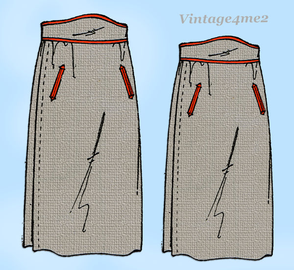 Ladies Home Journal 3226: 1920s Uncut Misses Skirt 25.5 W Vintage Sewing Pattern