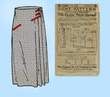 Ladies Home Journal 3229: 1920s Uncut Misses Skirt 26 W Vintage Sewing Pattern