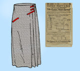 Ladies Home Journal 3229: 1920s Uncut Misses Skirt 26 W Vintage Sewing Pattern
