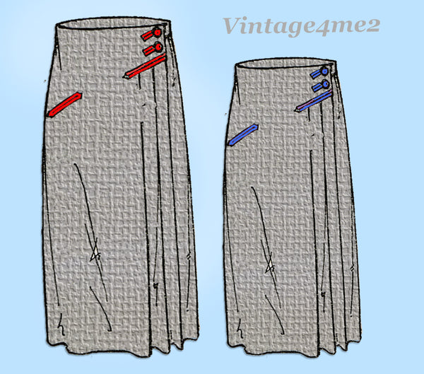 Ladies Home Journal 3229: 1920s Uncut Misses Skirt 26 W Vintage Sewing Pattern