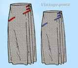 Ladies Home Journal 3229: 1920s Uncut Misses Skirt 26 W Vintage Sewing Pattern