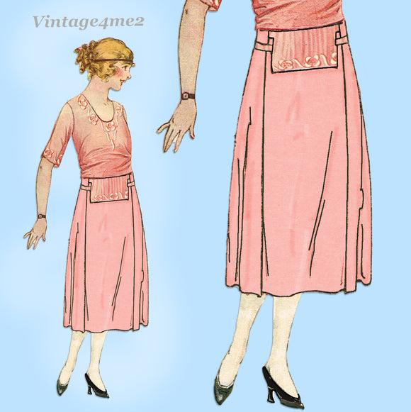 Ladies Home Journal 3231: 1920s Uncut Misses Skirt Sz 26W Vintage Sewing Pattern